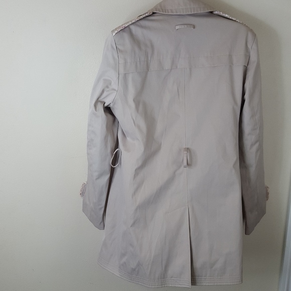 Esprit Tan Trench Pink Tweed lining Coat - Picture 6 of 8